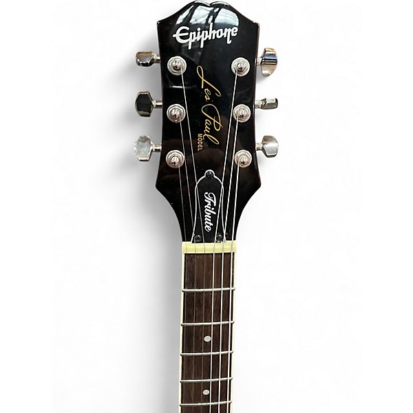 Used Epiphone Les Paul Tribute Plus Left Handed Cherry Sunburst Electric Guitar