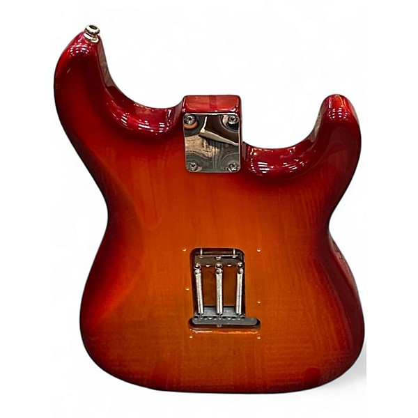 Used Fender Standard Stratocaster Plus Left Handed Aged Cherry Burst Electric Guitar