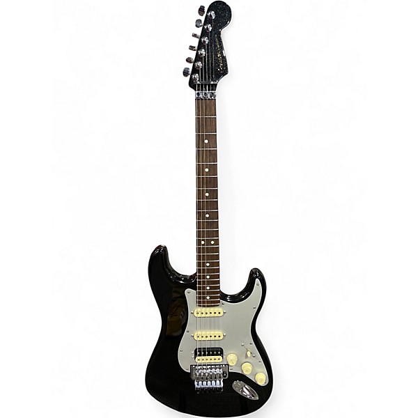 Used Fender American Ultra Luxe Stratocaster FLOYD ROSE HSS Black Solid Body Electric Guitar