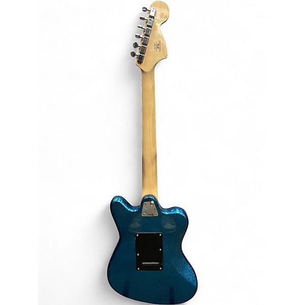 Used Squier Paranormal Series Super-Sonic Sparkle Blue Solid Body Electric Guitar