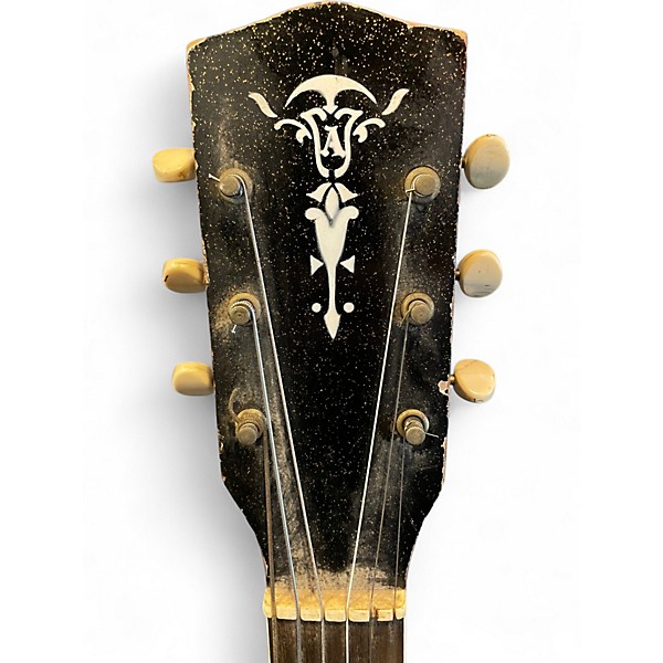 Vintage 1960s Harmony H88 Statotone Black Sparkle Solid Body Electric Guitar