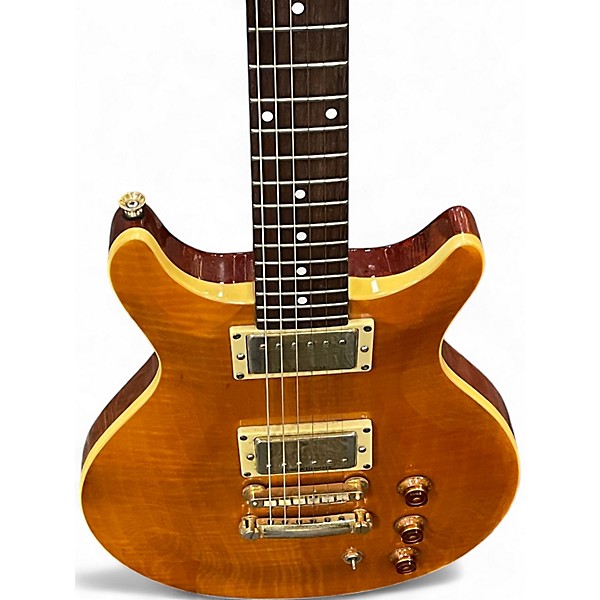 Used Hamer DOUBLE CUT Amber Solid Body Electric Guitar