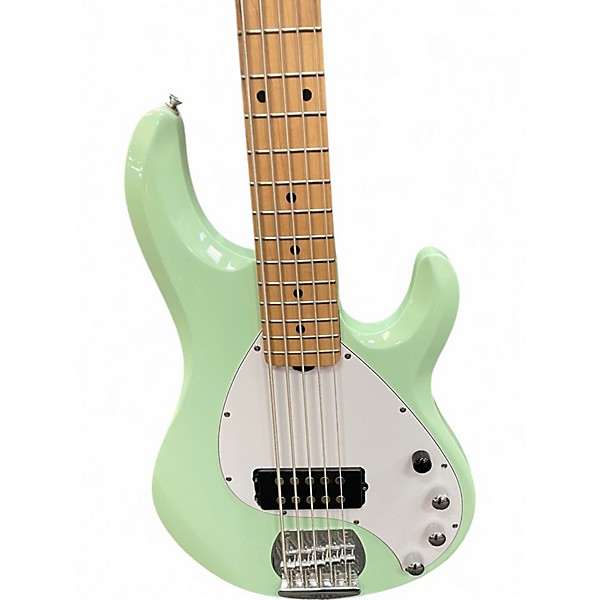 Used Sterling by Music Man Ray5 5 String Seafoam Green Electric Bass Guitar