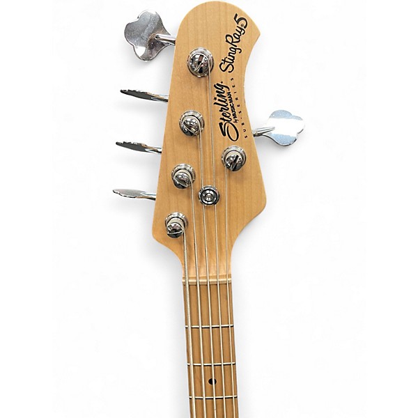 Used Sterling by Music Man Ray5 5 String Seafoam Green Electric Bass Guitar
