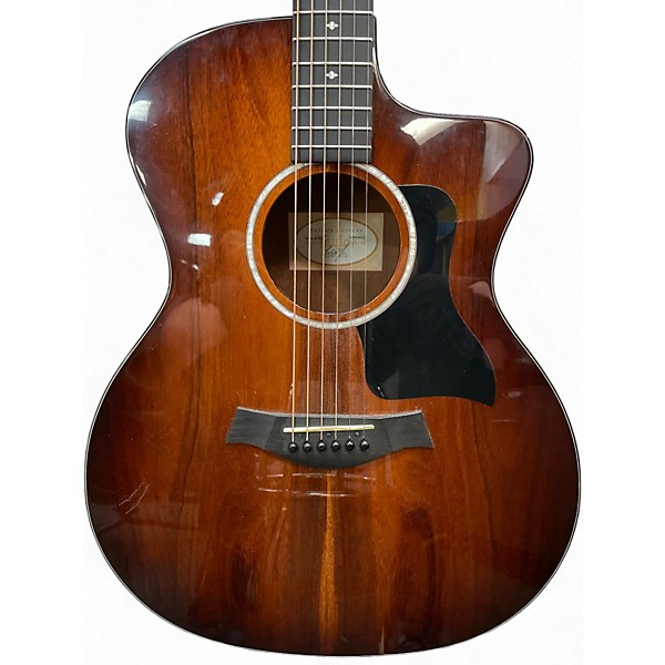 Used Taylor 224CEKDLX Shaded Edge Burst Acoustic Electric Guitar