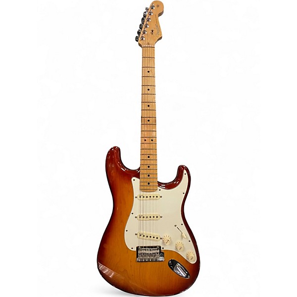 Used 2015 Fender AMERICAN ELITE STRATOCASTER Sienna Sunburst Solid Body Electric Guitar