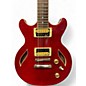 Used Dean SARASOTA Trans Red Hollow Body Electric Guitar
