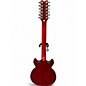 Used Dean SARASOTA Trans Red Hollow Body Electric Guitar