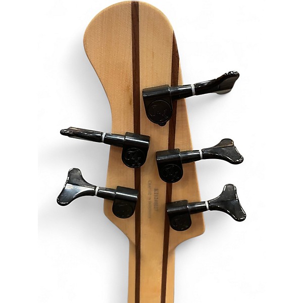 Used Michael Kelly PINNACLE 5 NATURAL POPLAR BURL Electric Bass Guitar