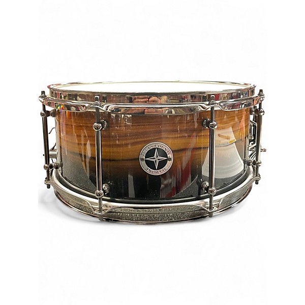 Used Bucks County Drum Co 6.5X14 8 Ply Santos Rosewood Regal Series Low Gloss Chocolate Drum