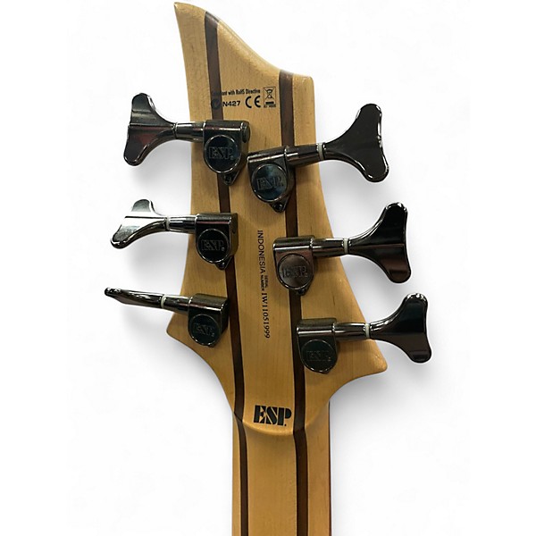 Used ESP LTD B206SM 6 String Natural Electric Bass Guitar