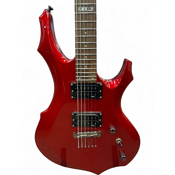 Used ESP LTD F50 Red Solid Body Electric Guitar