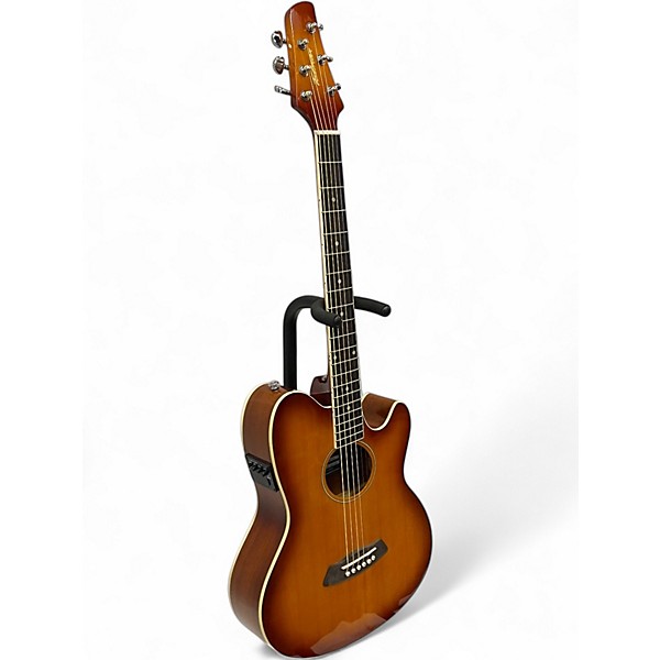 Used 2021 Ibanez TCY10E Talman Vintage Sunburst Acoustic Electric Guitar