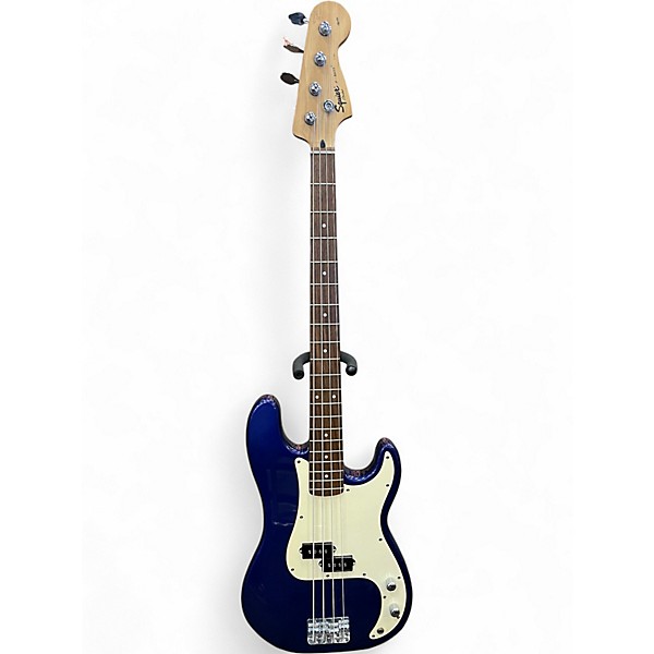 Used Squier Affinity Precision Bass Blue Electric Bass Guitar