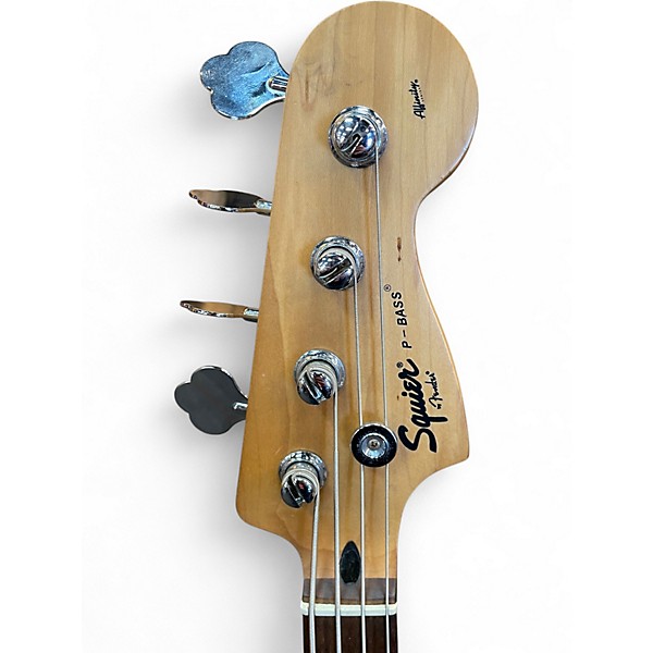 Used Squier Affinity Precision Bass Blue Electric Bass Guitar