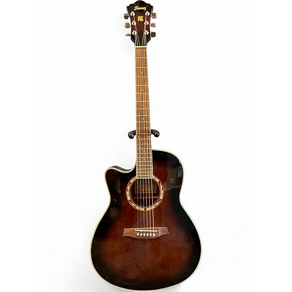 Used Ibanez AEF18LE Dark Violin Sunburst Acoustic Electric Guitar