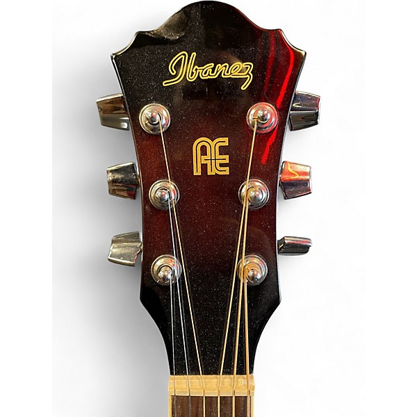 Used Ibanez AEF18LE Dark Violin Sunburst Acoustic Electric Guitar
