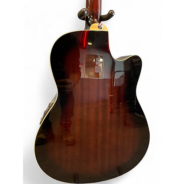 Used Ibanez AEF18LE Dark Violin Sunburst Acoustic Electric Guitar