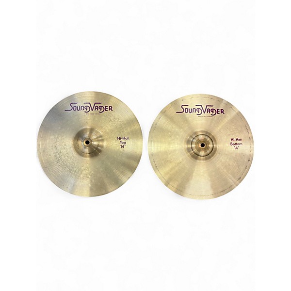 Used Soundvader 14in 14" Hi Hat Pair Cymbal