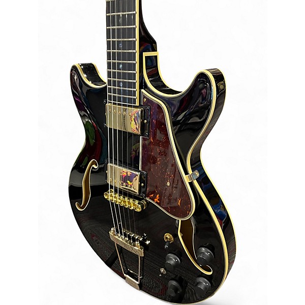 Used Ibanez AMH90 Black Hollow Body Electric Guitar