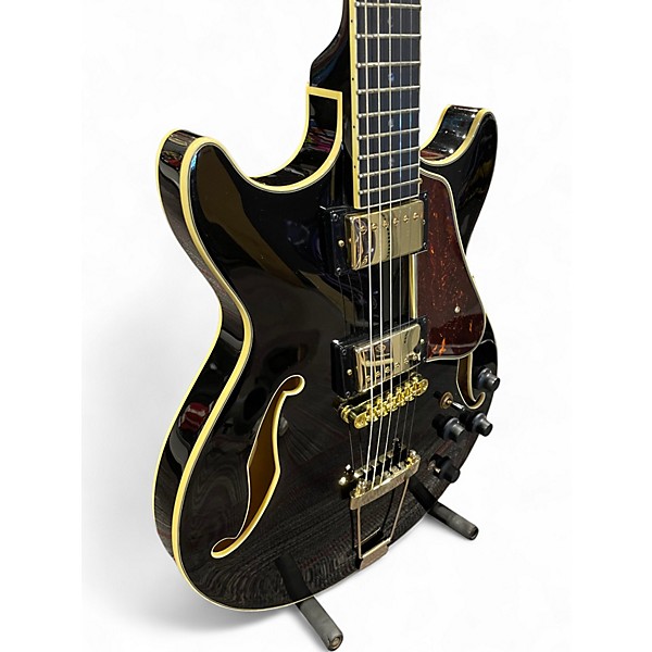 Used Ibanez AMH90 Black Hollow Body Electric Guitar
