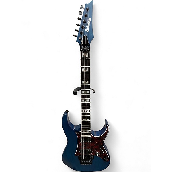 Used Ibanez RG653DX Trans Blue Solid Body Electric Guitar