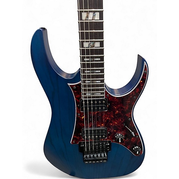 Used Ibanez RG653DX Trans Blue Solid Body Electric Guitar