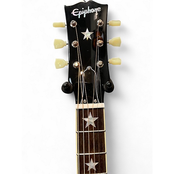 Used Epiphone Inspired by Gibson J-180 Black Acoustic Guitar