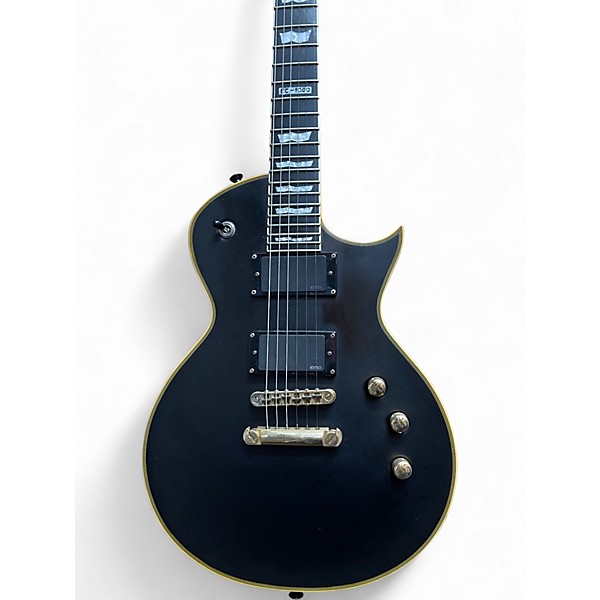 Used ESP LTD EC1000 Deluxe Black and Gold Solid Body Electric Guitar
