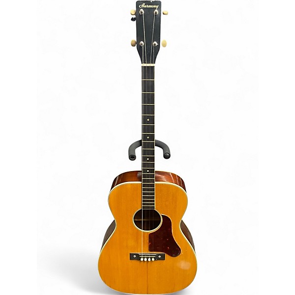 Vintage 1960s Harmony 1201 Natural Acoustic Guitar