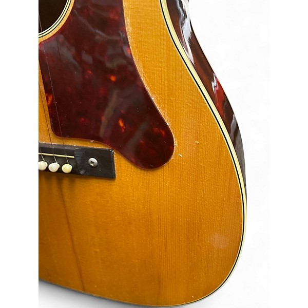 Vintage 1960s Harmony 1201 Natural Acoustic Guitar