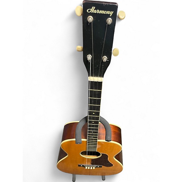 Vintage 1960s Harmony 1201 Natural Acoustic Guitar