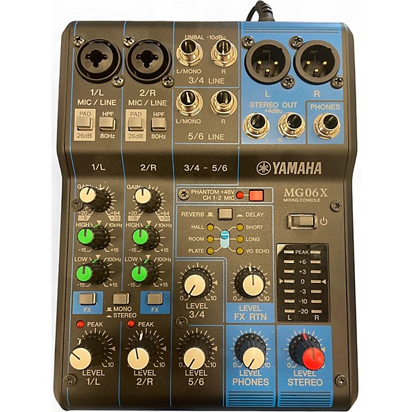 Used Yamaha MG06X Unpowered Mixer