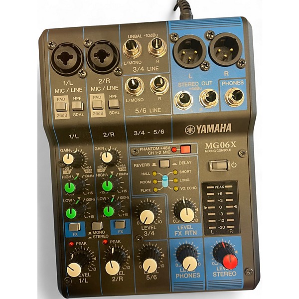 Used Yamaha MG06X Unpowered Mixer