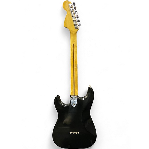 Vintage 1977 Fender Stratocaster Black Solid Body Electric Guitar