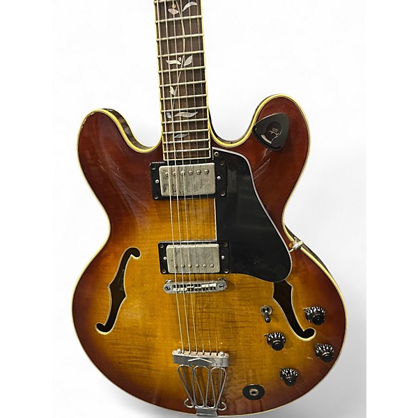 Vintage 1981 Electra The Elvin Bishop Model Cherry Sunburst Hollow Body Electric Guitar