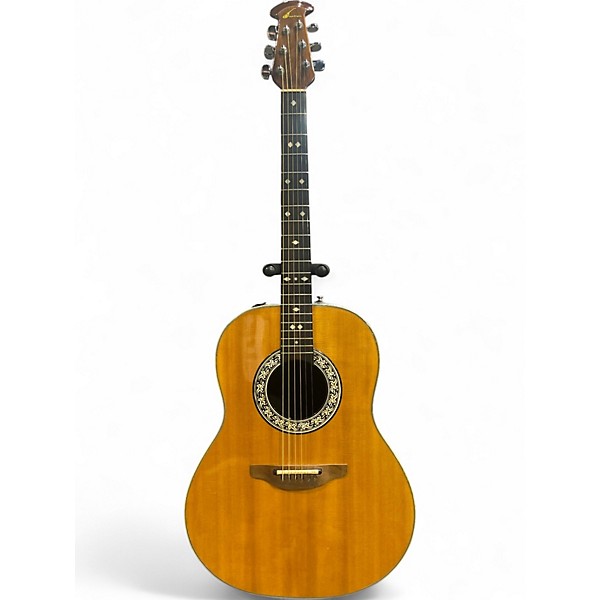 Used Ovation 1861AX-5 Standard Balladeer NATURAL Acoustic Electric Guitar