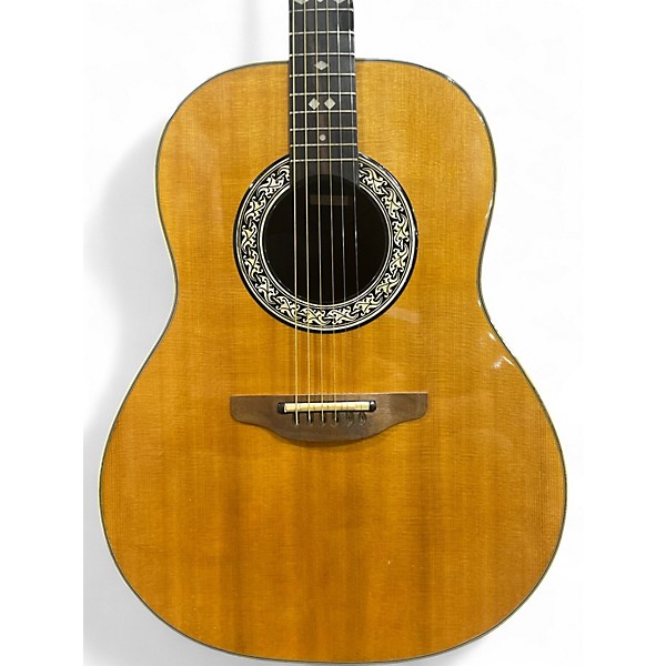 Used Ovation 1861AX-5 Standard Balladeer NATURAL Acoustic Electric Guitar