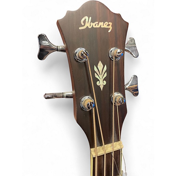 Used Ibanez aeb10e Natural Acoustic Bass Guitar
