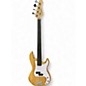 Used Glarry fretless Natural Electric Bass Guitar thumbnail