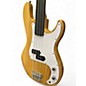 Used Glarry fretless Natural Electric Bass Guitar