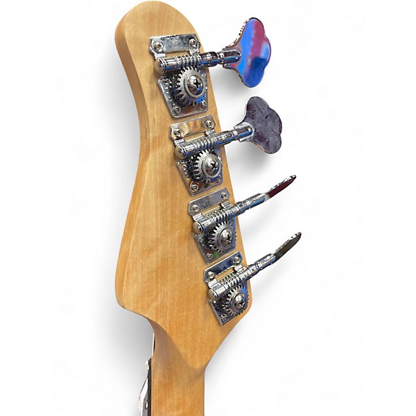 Used Glarry fretless Natural Electric Bass Guitar