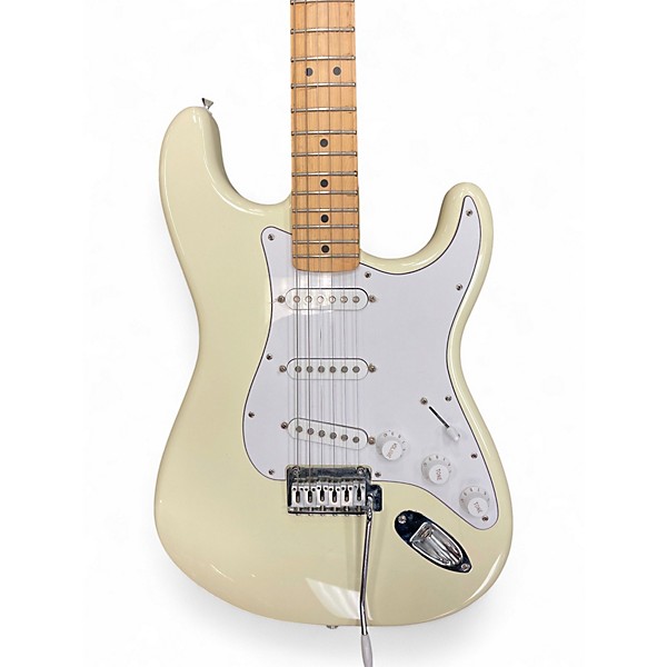 Used Fender Standard Stratocaster White Solid Body Electric Guitar