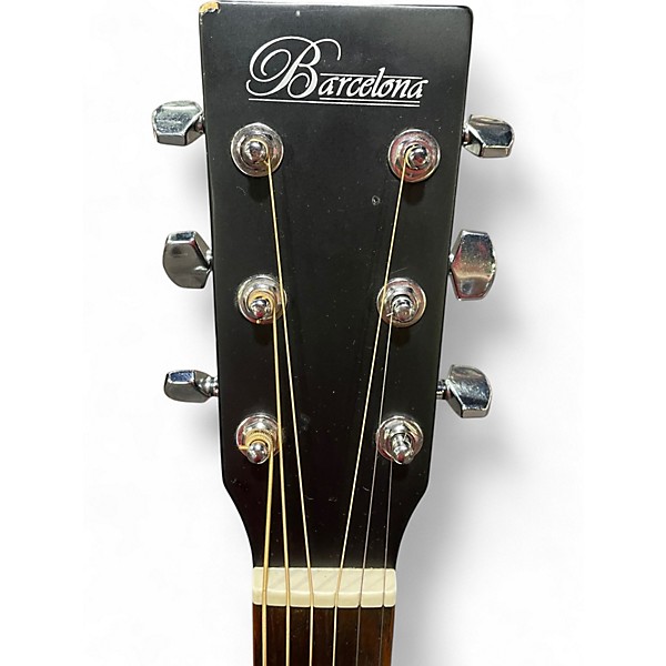 Used Barcelona D500-B Black Acoustic Guitar