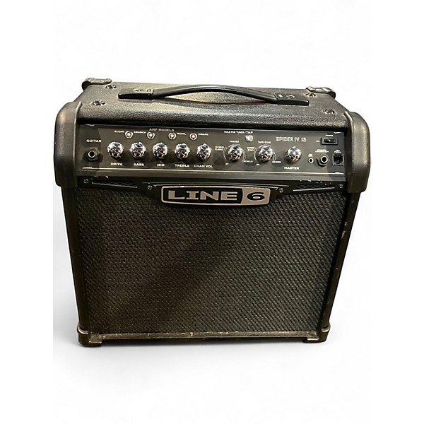 Used Line 6 Spider IV 15W 1X8 Guitar Combo Amp