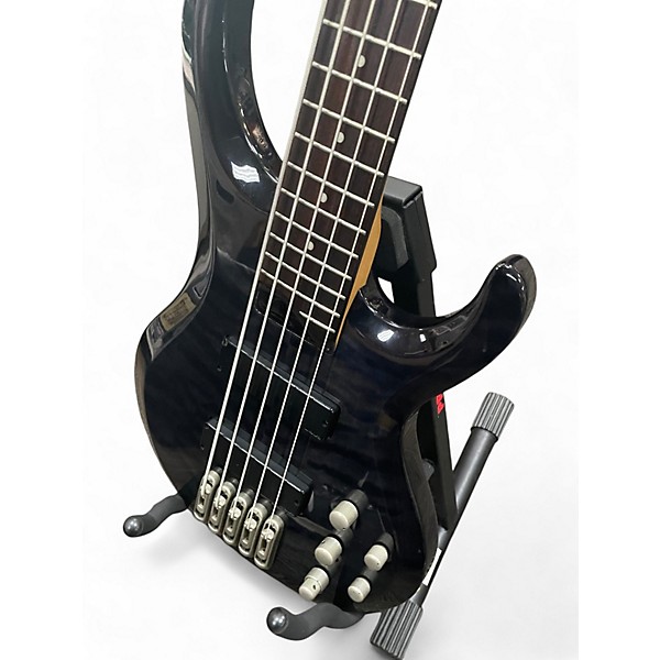 Used Ibanez BTB405e 5 String Trans Black Electric Bass Guitar