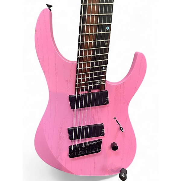 Used Legator N8FP 8-STRING Flamingo pink Solid Body Electric Guitar