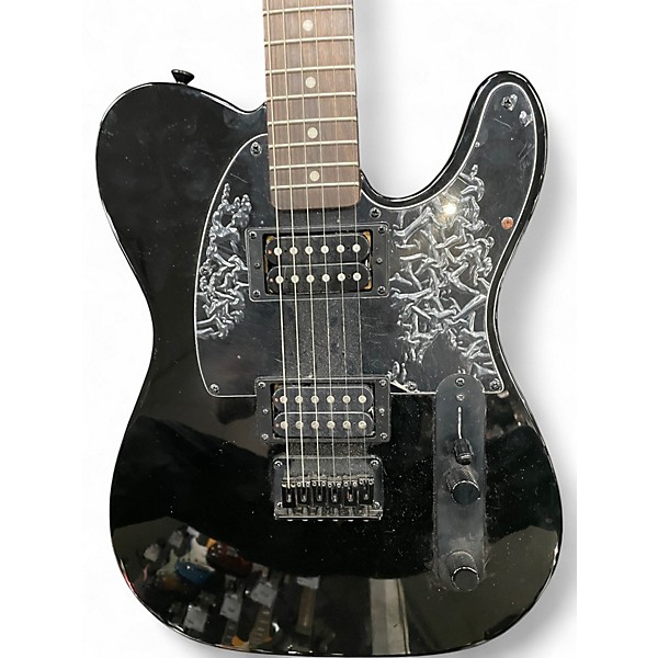 Used Squier Affinity Telecaster hh Black Solid Body Electric Guitar