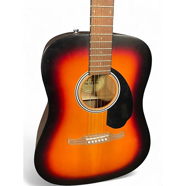 Used Fender FA-125 Sunburst Acoustic Guitar