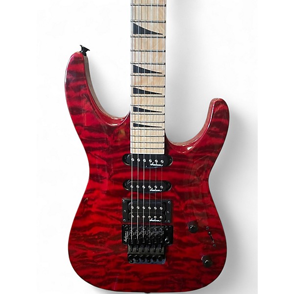 Used Jackson JS Series Dinky JS34Q DKA-M TRANSPARENT RED Solid Body Electric Guitar